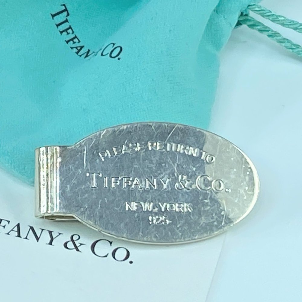 MC1675 Tiffany & Co. oval Money clip engraved 17.9g